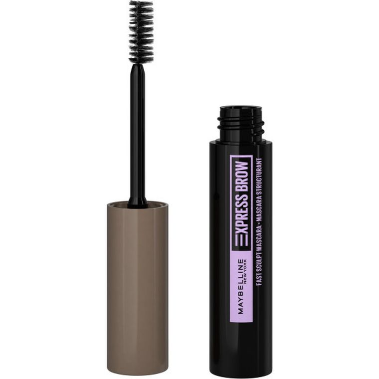 Maybelline, Express Brow Sculpt Mascara, modelująca maskara do brwi, 02 Soft Brown, 6ml