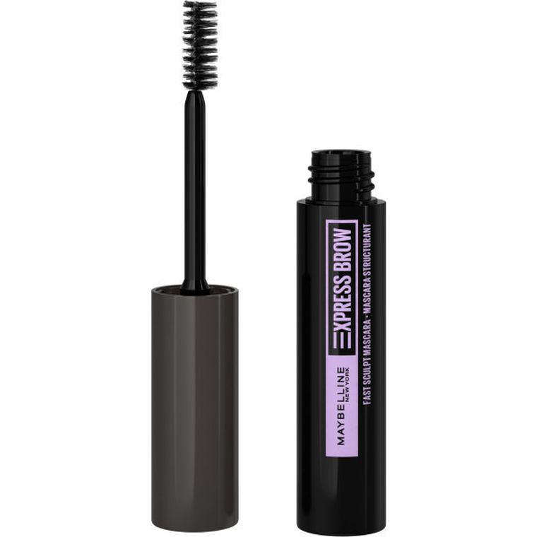 Maybelline, Express Brow Sculpt Mascara, modelująca maskara do brwi, 06 Deep Brown, 6 ml