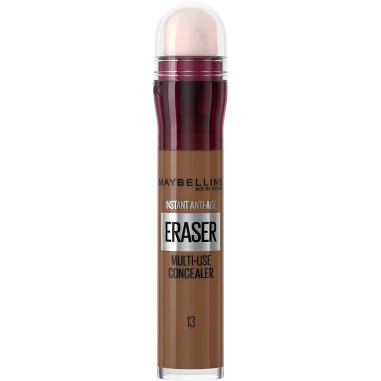Maybelline, Instant Anti-A ge Eraser Concealer, korektor do twarzy z gąbeczką, 13 Cocoa, 6.8 ml