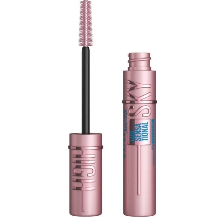 Maybelline, Lash Sensational Sky High Waterproof Mascara, wydłużający tusz do rzęs, wodoodporny, Black 6 ml