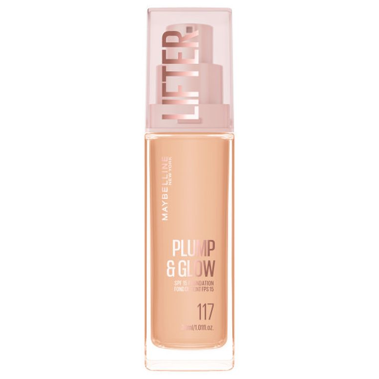 Maybelline, Lifter Plump & Glow, podkład rozświetlający, nr 117, 30 ml