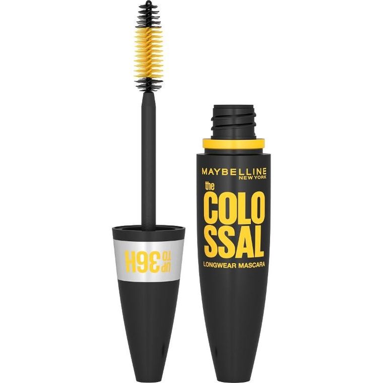 Maybelline, Mascara Colossal Longwear 36h, tusz do rzęs, czarna, 10 ml