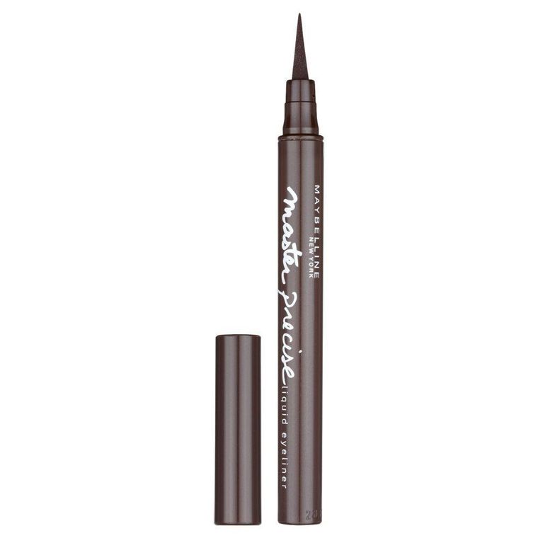 Maybelline New York, Master Precise Eyeliner, eyeliner do kresek w pisaku, brązowy, 6,5 ml