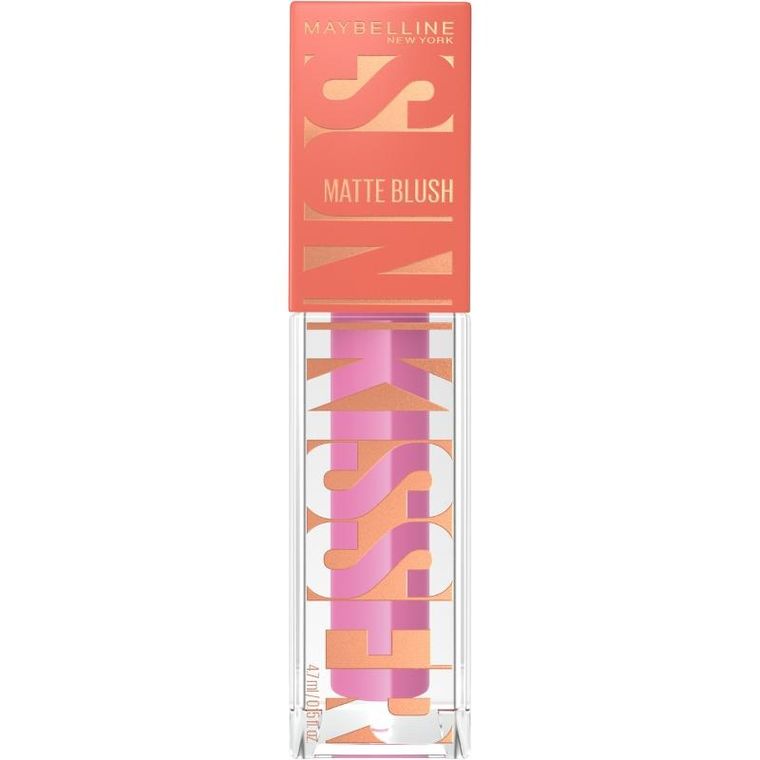 Maybelline New York, Sunkisser Hazy Matte, róż do policzków w płynie, 32 lilac clouds, 4,7 ml