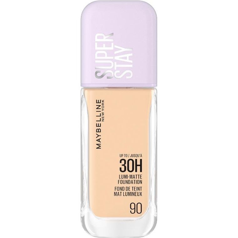 Maybelline, Super Stay 30h Lumi Matte, podkład matująco-kryjący, nr 90, 30 ml