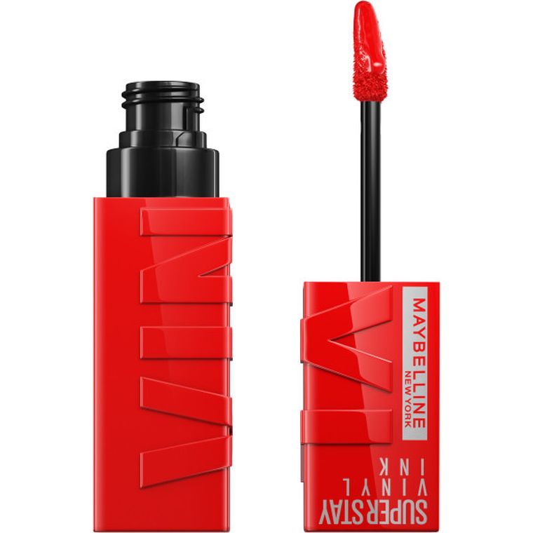 Maybelline, Super Stay Vinyl Ink, winylowa pomadka w płynie, 25 Red-Hot, 4,2 ml