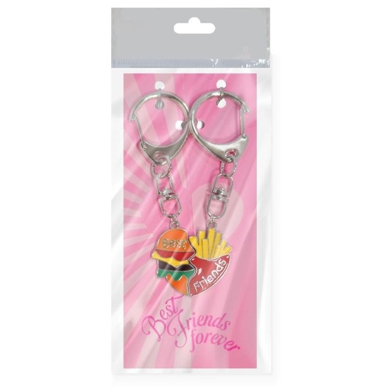 MCD, brelok, best friends, burger i frytki