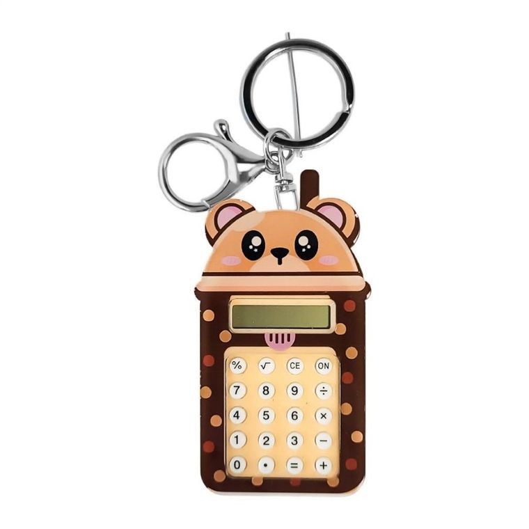 MCD, brelok kalkulator, akrylowy, miś