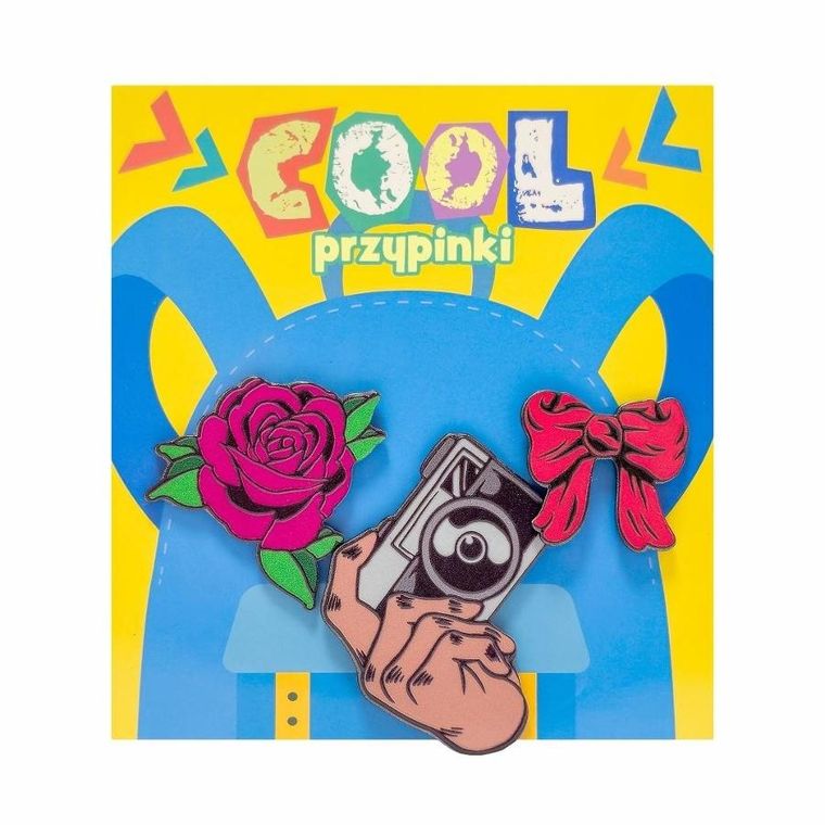 MCD, Cool, przypinki, róża, 3 szt.