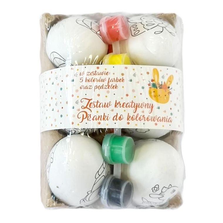 MCD, pisanki do malowania, zestaw z farbkami