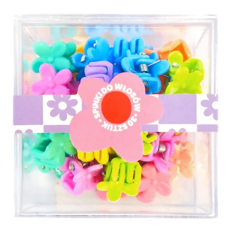 Mcd, spinki do włosów, kwiatki, 30 szt.