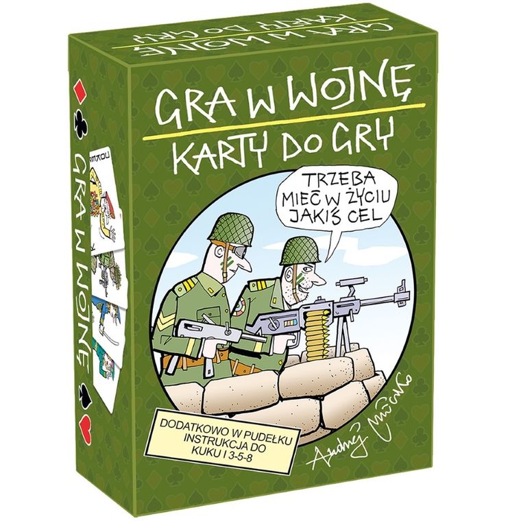 MDR, Gra w wojnę, gra karciana ilustrowana rysunkami Andrzeja Mleczki