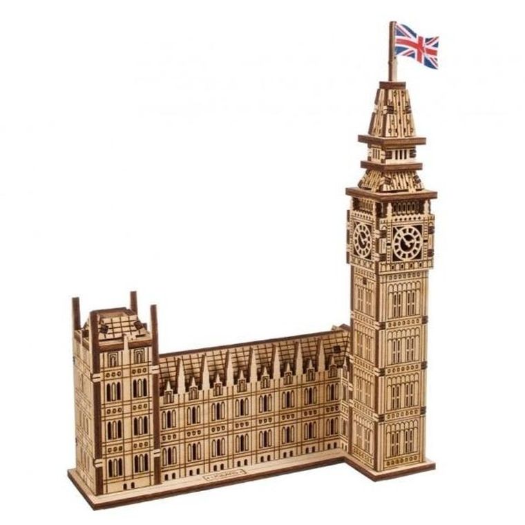 Mechanical Models, Mini Model, Big Ben, puzzle 3D, 63 elementy