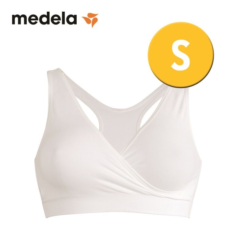 Medela, biustonosz do karmienia na noc biały, rozmiar S
