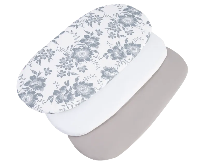 Medi Partners, Berry, prześcieradło z gumką do łóżeczka, bawełniane, 86-40 cm, 3 szt.