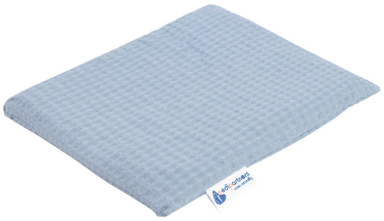 Medi Partners, duży termofor z pestkami wiśni, wafel, niebieski