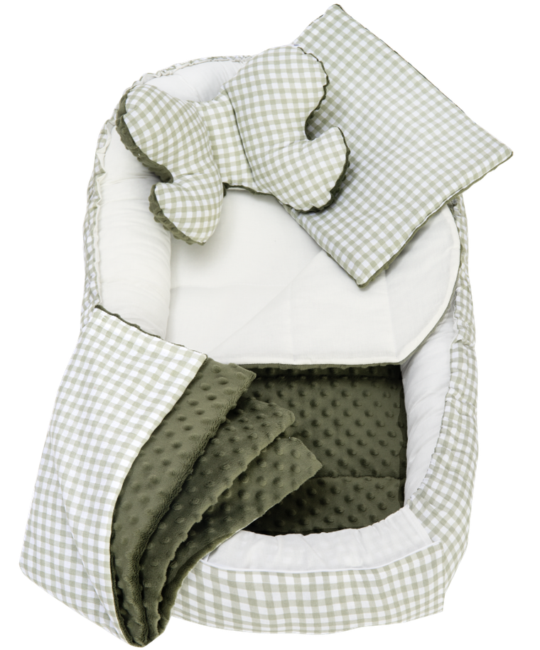 Medi Partners, gniazdo niemowlęce, kokon w zestawie, zielony