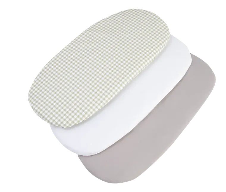 Medi Partners, Kratka, prześcieradło z gumką do łóżeczka, bawełniane, 86-40 cm, 3 szt.