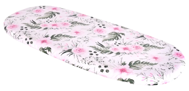 Medi Partners, Kwiaty, prześcieradło z gumką do wózka, róż