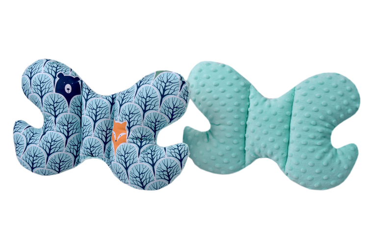 Medi Partners, Las, motylek, poduszka antywstrząsowa, miętowy