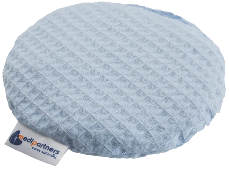 Medi Partners, mały termofor z pestkami wiśni, wafel, błękitny