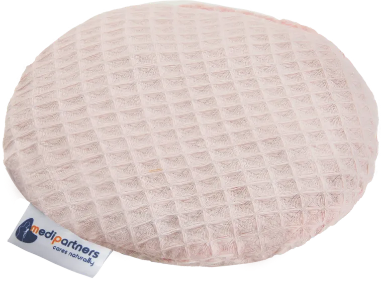 Medi Partners, mały termofor z pestkami wiśni, wafel, jasny róż