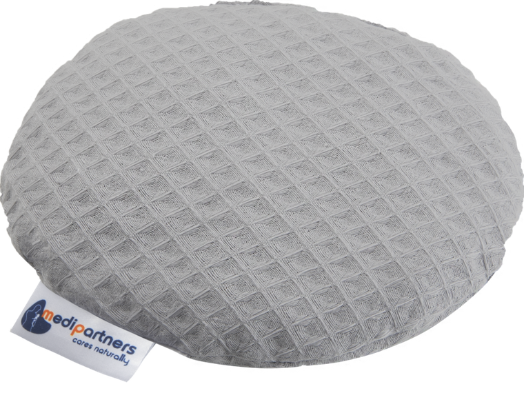 Medi Partners, mały termofor z pestkami wiśni, wafel, szary