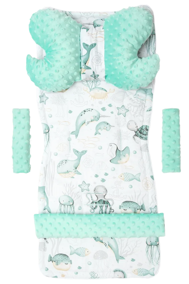 Medi Partners, Ocean, wkładka do wózka, zestaw, 4 elementy