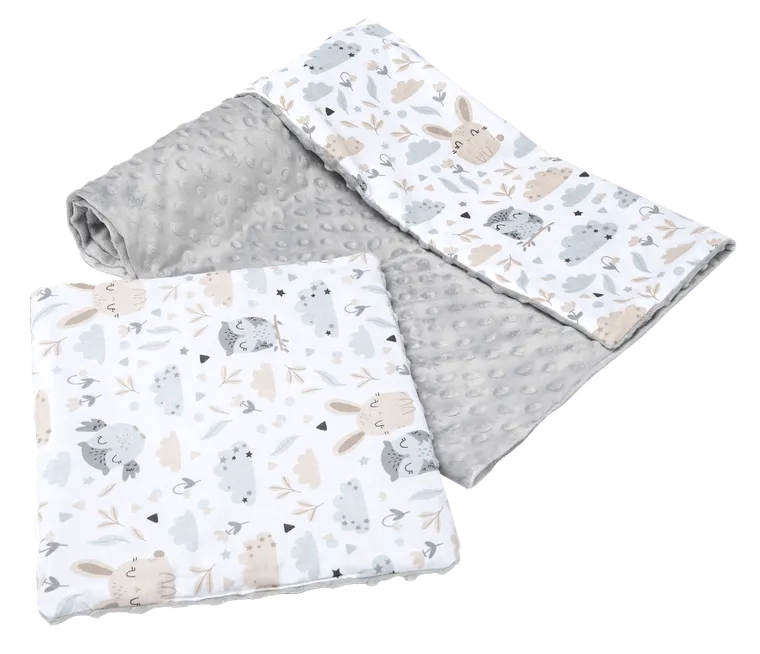 Medi Partners, Polana, kołderka z poduszką, minky, 75-100 cm