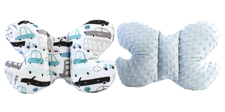 Medi Partners, Samochody, motylek, poduszka antywstrząsowa, jasnoniebieska