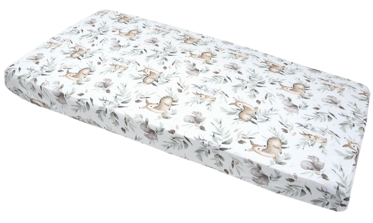 Medi Partners, Sarny, Liście, prześcieradło z gumką, 60-120 cm