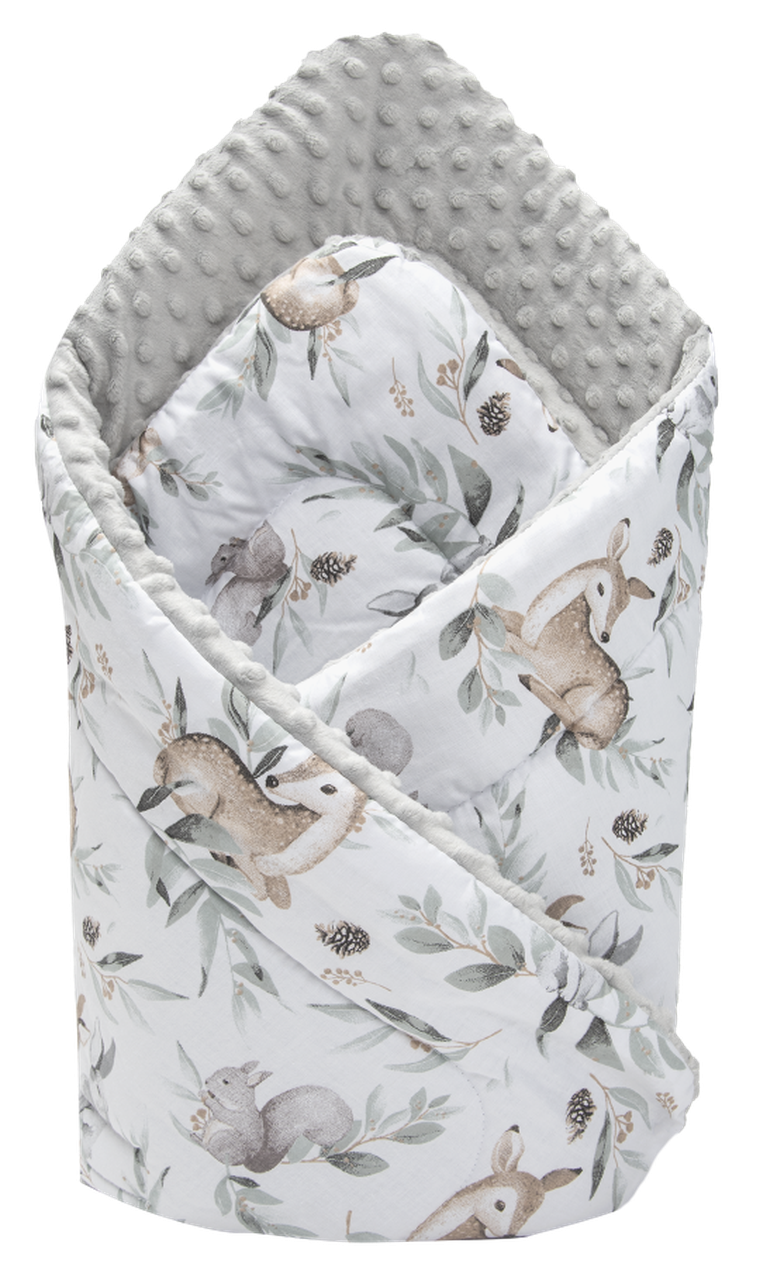 Medi Partners, Sarny, Liście, rożek, becik, minky, 75-75 cm