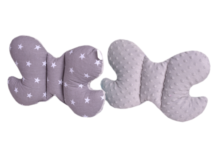 Medi Partners, Stars, motylek, poduszka antywstrząsowa, szara