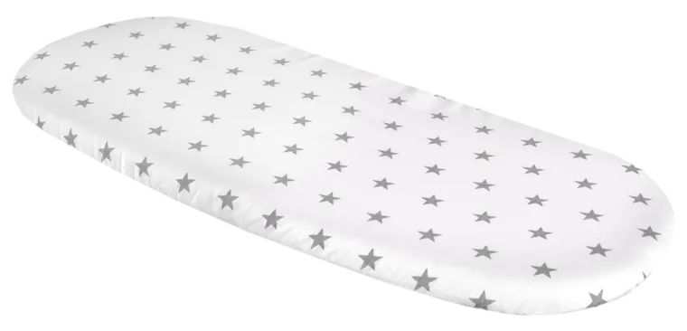Medi Partners, Stars, prześcieradło z gumką do wózka, białe