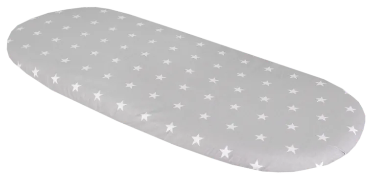 Medi Partners, Stars, prześcieradło z gumką do wózka, szare