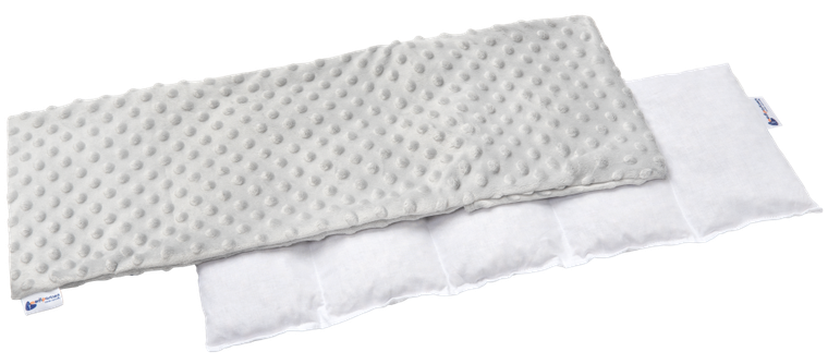 Medi Partners, termofor 5-komorowy z pestkami wiśni, minky, szary, 20-60 cm