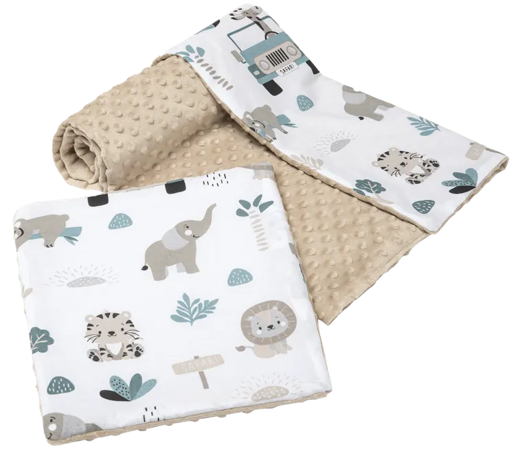 Medi Partners, Zoo, kołderka z poduszką, minky, 75-100 cm