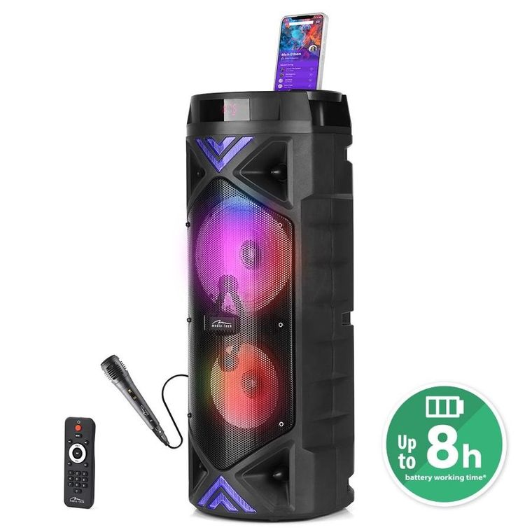 Media-Tech, Funbox Keg Pro MT3182, głośnik Bluetooth, czarny