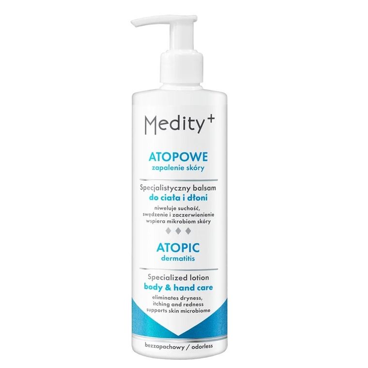 Medity+, Atopowe Zapalenie Skóry, specjalistyczny balsam do ciała i dłoni, 200 ml
