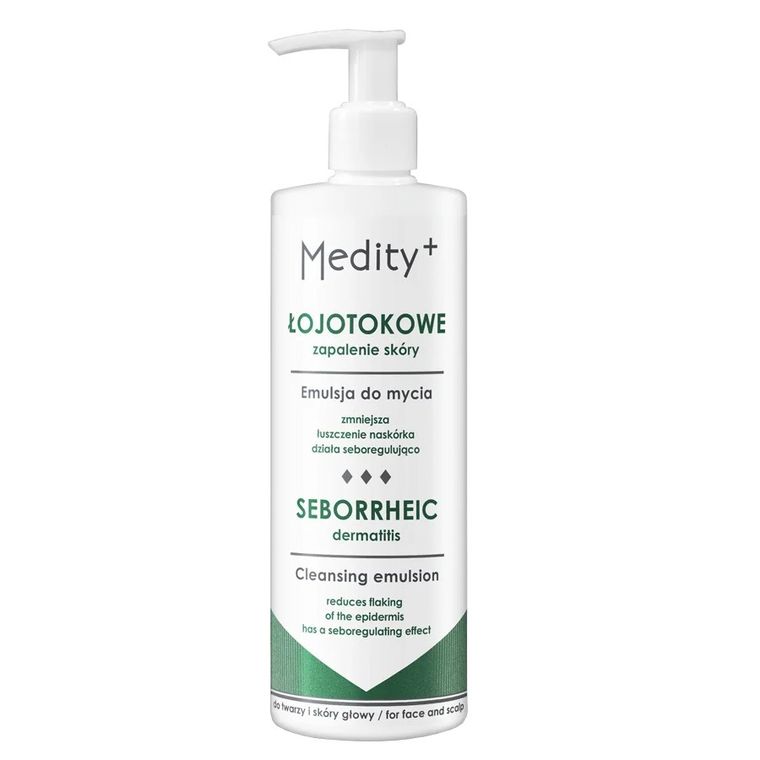 Medity+, Łojotokowe Zapalenie Skóry, emulsja do mycia twarzy i skóry głowy, 200 ml