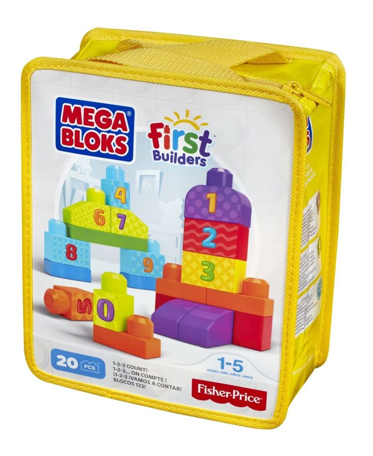 MEGA Bloks, First Builders, Liczymy 1-2-3!, klocki, 20 elementów