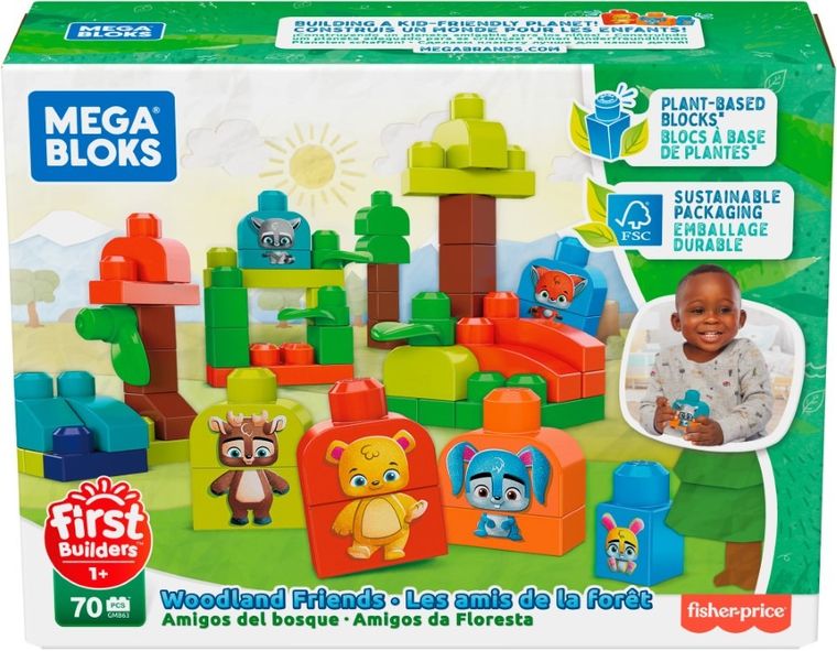 MEGA Bloks, Leśne zwierzątka, ekoklocki, zestaw dla malucha