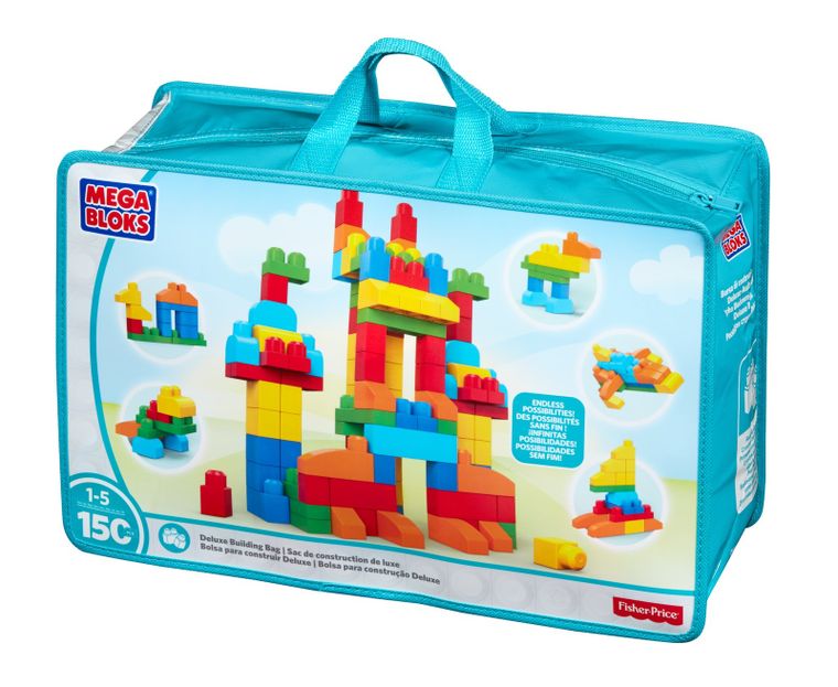 MEGA Bloks, torba deluxe, klocki, 150 elementów
