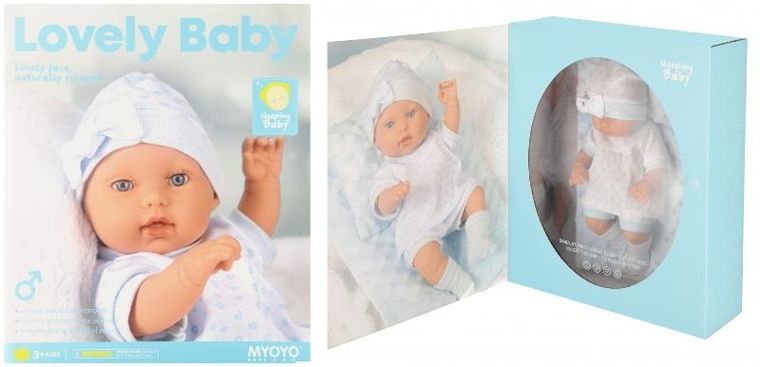 Mega Creative, Chłopiec, lalka bobas z akcesoriami, 33 cm