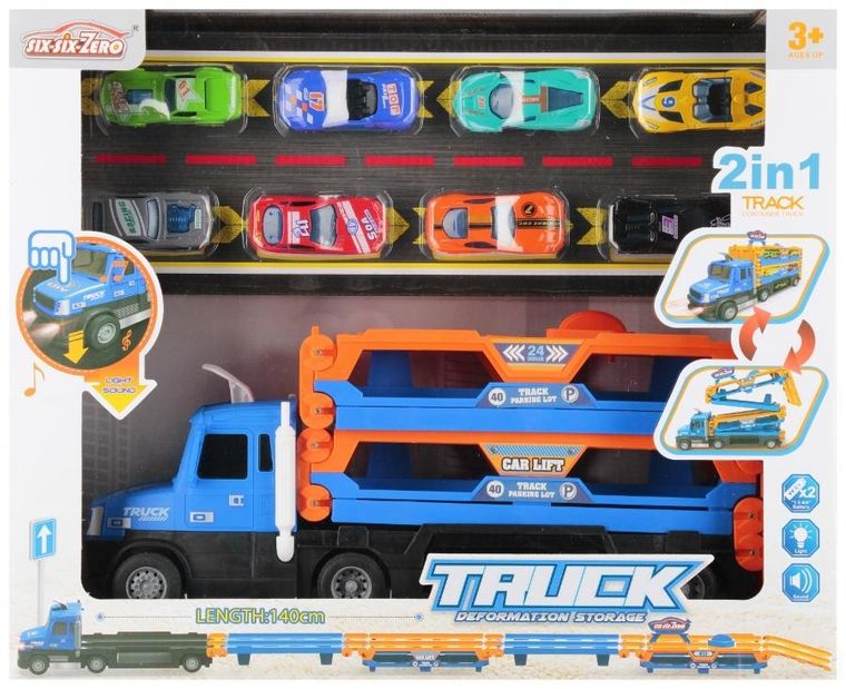 Mega Creative, ciężarówka transporter z autkami