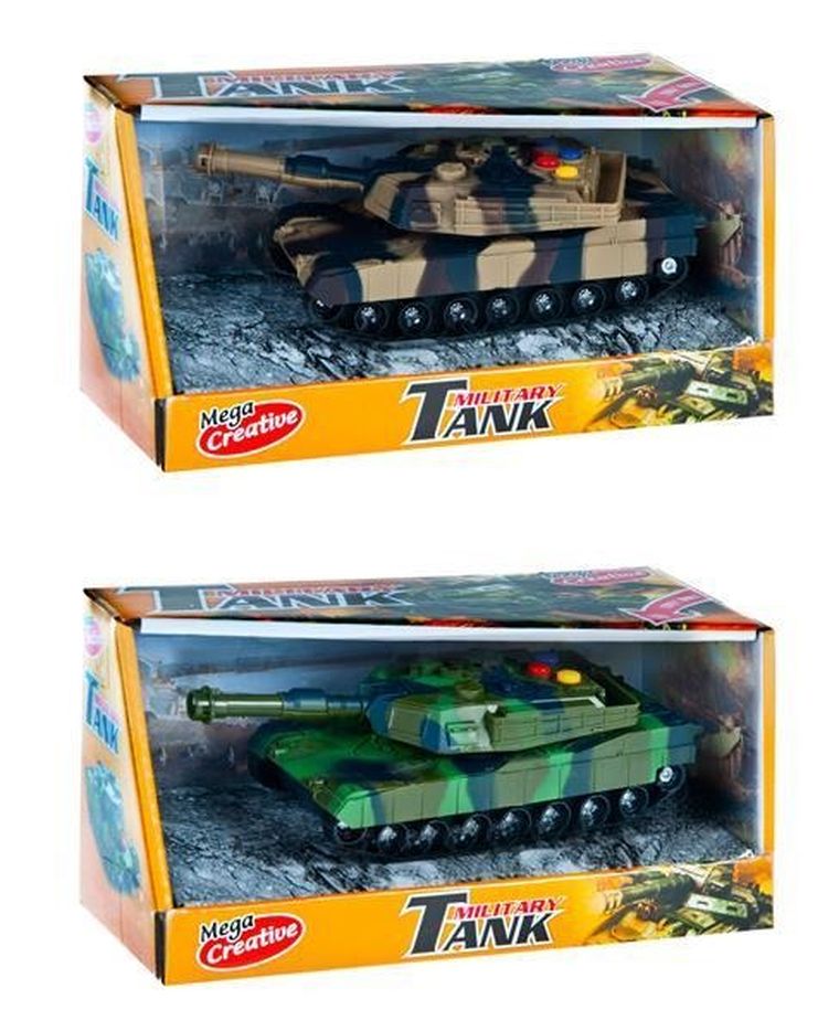 Mega Creative, Czołg, pojazd ze światłem i dźwiękiem, 1 szt.