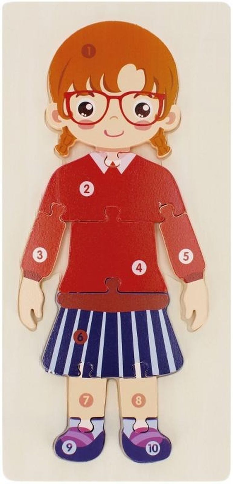 Mega Creative, Dziewczynka, układanka drewniana