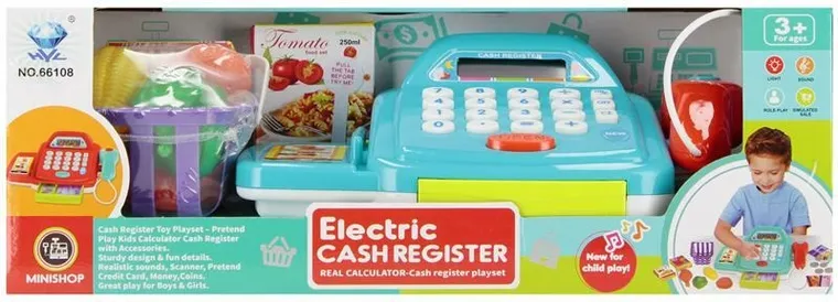 Mega Creative, kasa sklepowa z akcesoriami