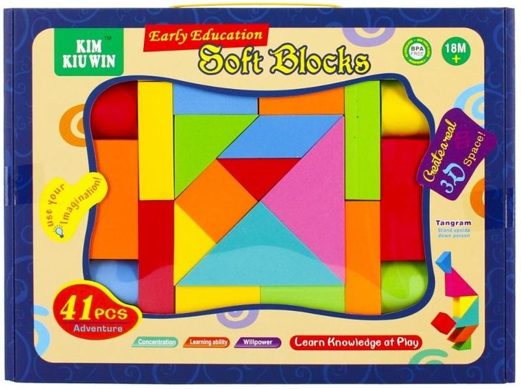 Mega Creative, klocki piankowe, 41 elementów