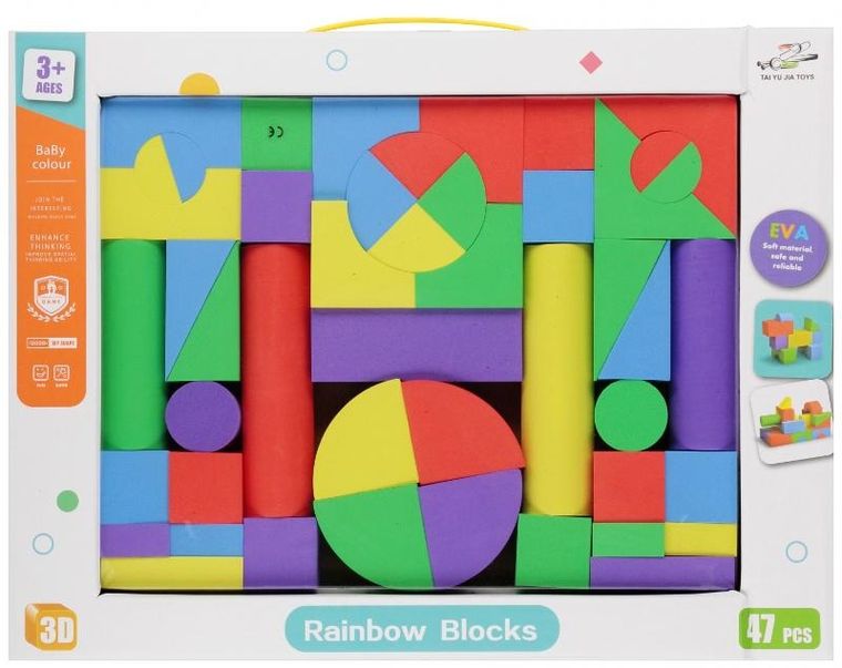 Mega Creative, klocki piankowe, 47 elementów